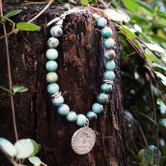 Ocean Jasper Charm Bracelet