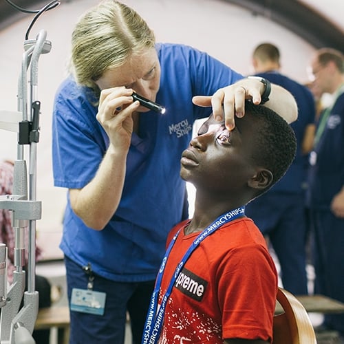 Give Toward Eye Exams for 2 Patients