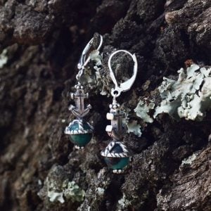 Anchor & Ocean Jasper Earrings